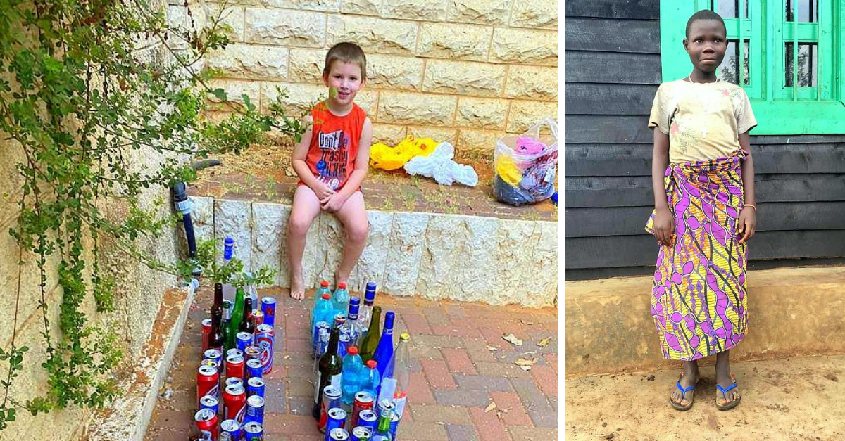 מימין: שרלין ויהלי גלר עם הבקבוקים