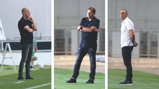 רוטציה משולשת. מימין, עמיר תורג'מן, אלישע לוי, רביד גזל