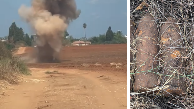 פיצוץ מבוקר של הפגזים