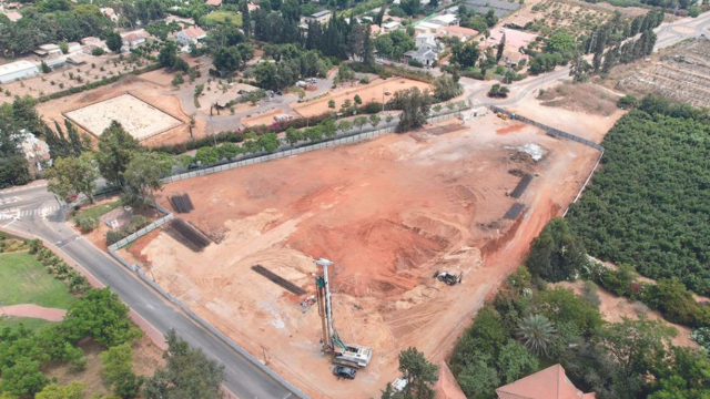 עבודות הבנייה במושב